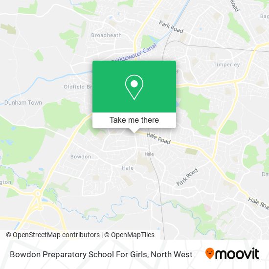 Bowdon Preparatory School For Girls map