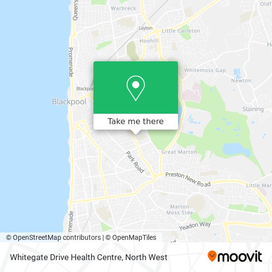 Whitegate Drive Health Centre map