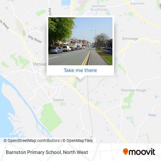 Barnston Primary School map