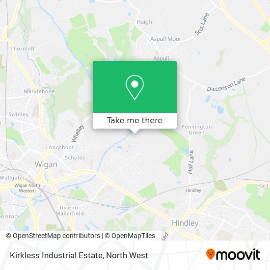 Kirkless Industrial Estate map