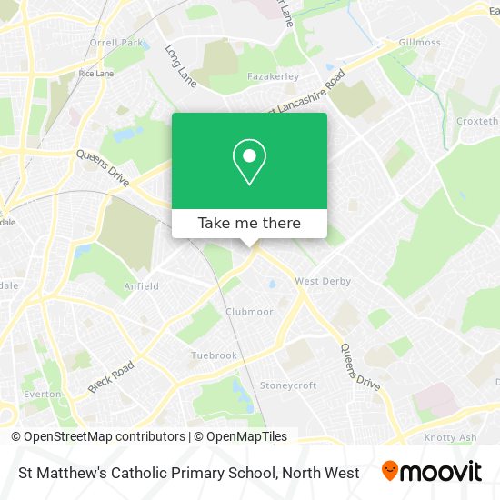 St Matthew's Catholic Primary School map