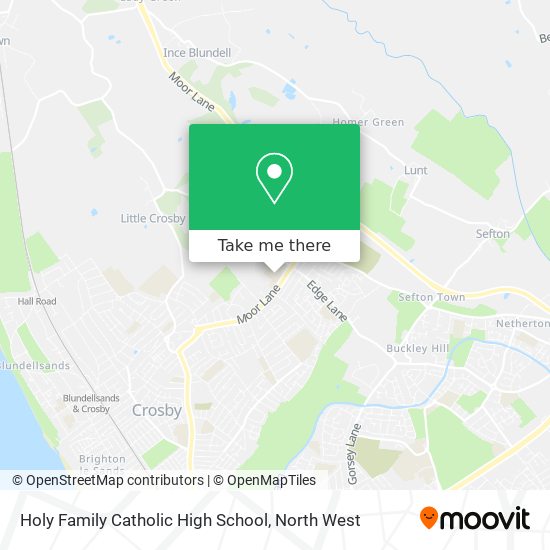 Holy Family Catholic High School map