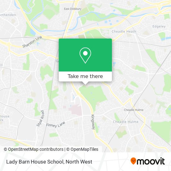 Lady Barn House School map