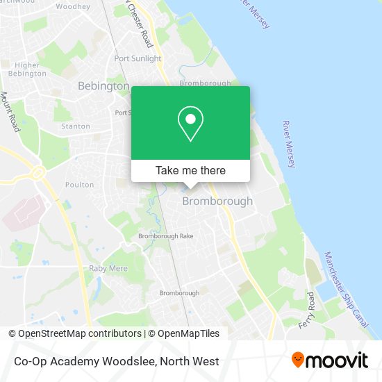 Co-Op Academy Woodslee map