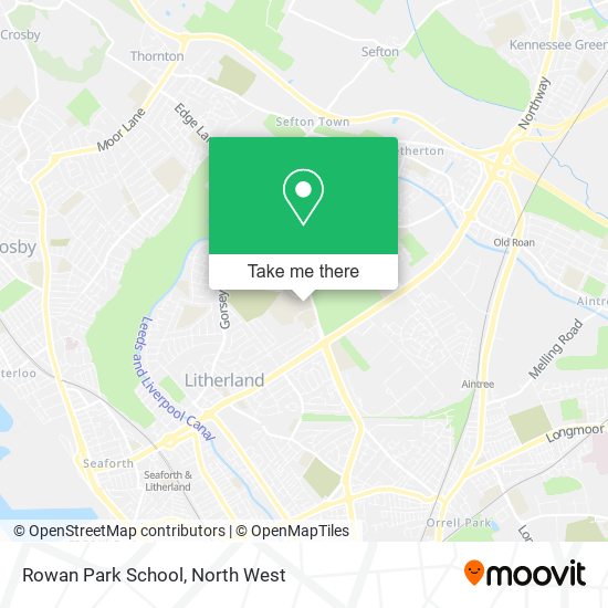 Rowan Park School map