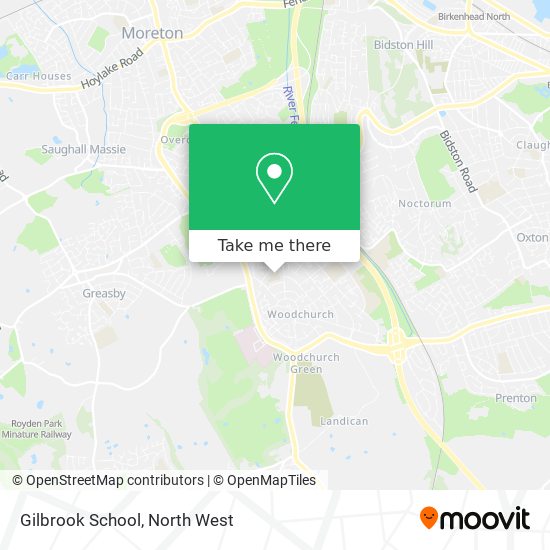 Gilbrook School map