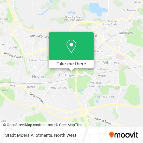 Stadt Moers Allotments map