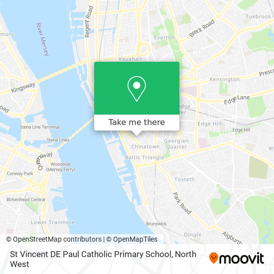 St Vincent DE Paul Catholic Primary School map