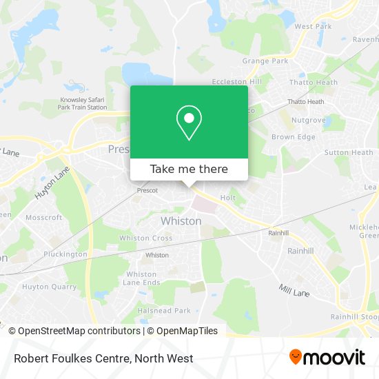 Robert Foulkes Centre map