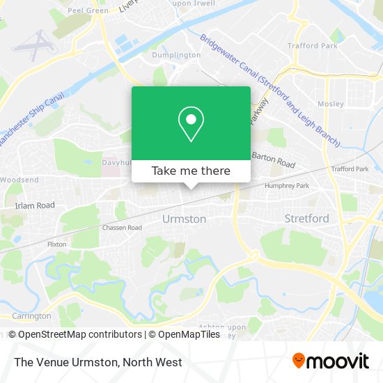 The Venue Urmston map