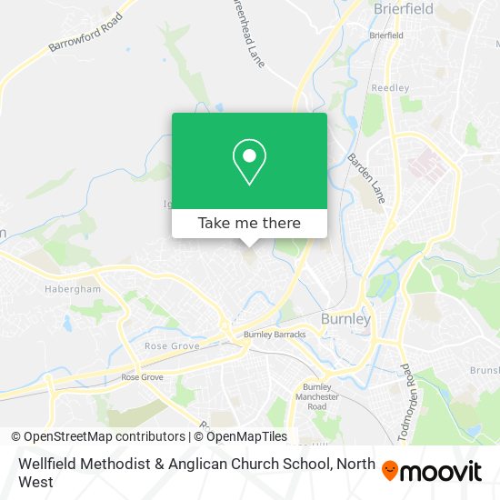 Wellfield Methodist & Anglican Church School map