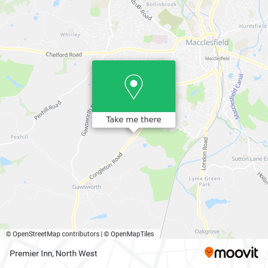 Premier Inn map