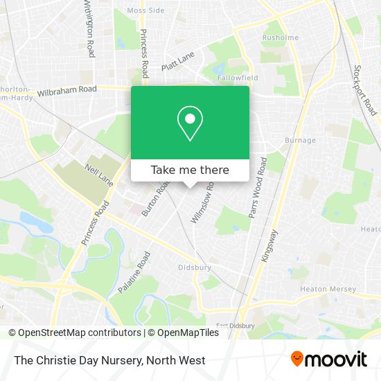 The Christie Day Nursery map