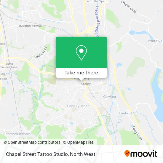 Chapel Street Tattoo Studio map
