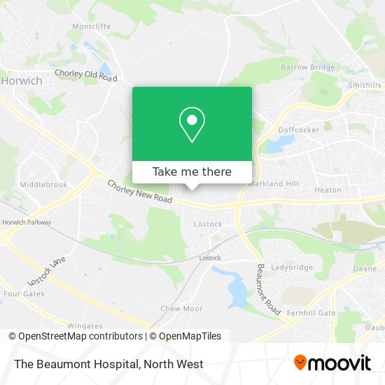 How to get to The Beaumont Hospital in Bolton by Bus or Train