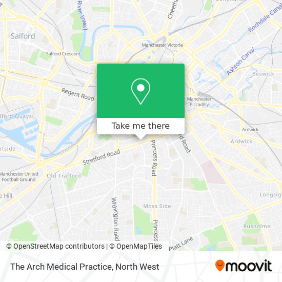 The Arch Medical Practice map