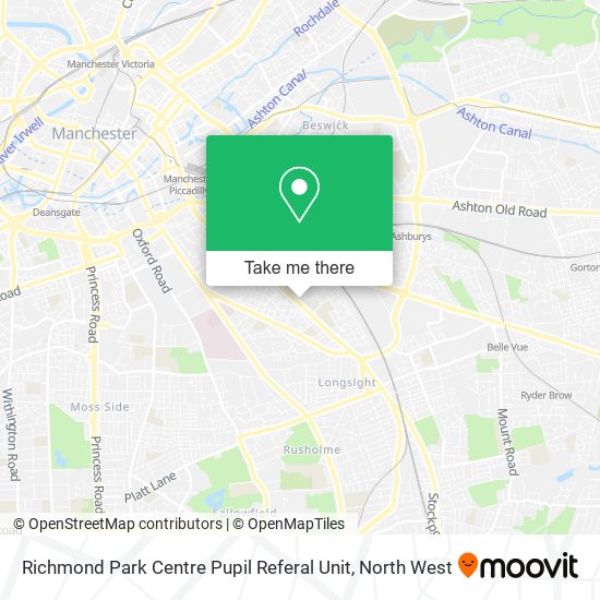 Richmond Park Centre Pupil Referal Unit map
