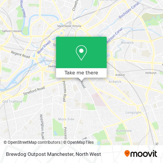 Brewdog Outpost Manchester map