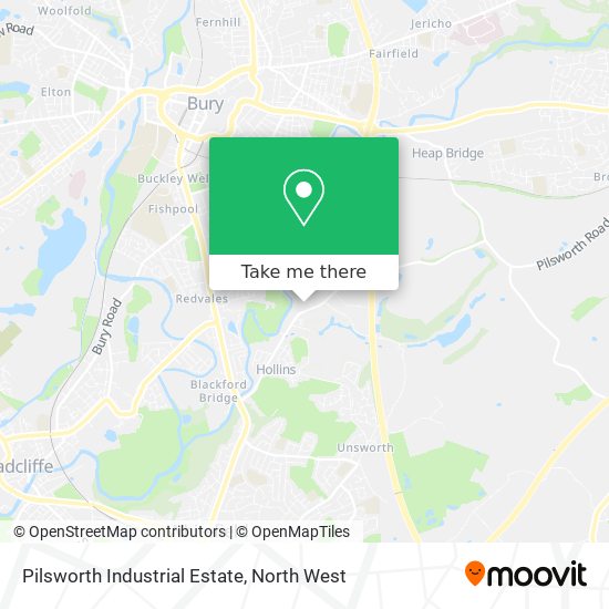 Pilsworth Industrial Estate map