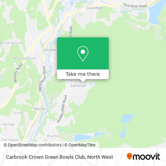 Carbrook Crown Green Bowls Club map