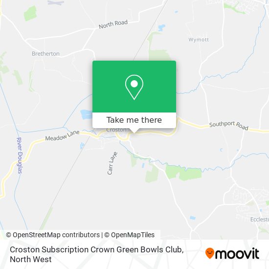 Croston Subscription Crown Green Bowls Club map