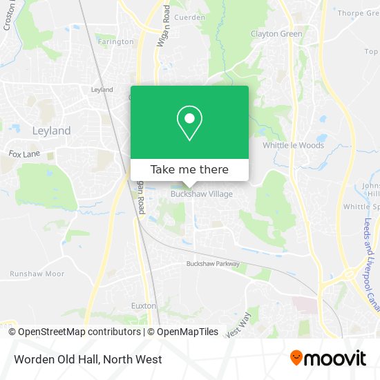 Worden Old Hall map