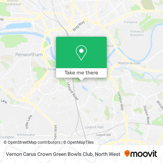Vernon Carus Crown Green Bowls Club map