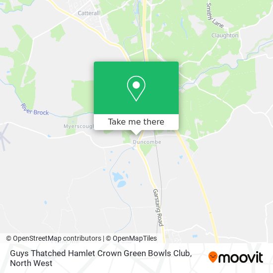 Guys Thatched Hamlet Crown Green Bowls Club map