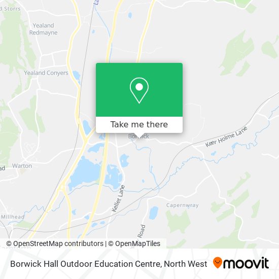 Borwick Hall Outdoor Education Centre map