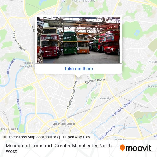 Museum of Transport, Greater Manchester map
