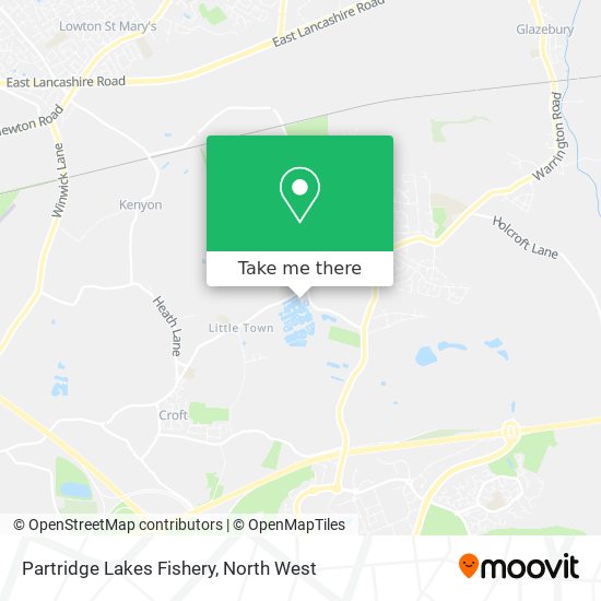 Partridge Lakes Fishery map