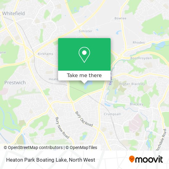 Heaton Park Boating Lake map
