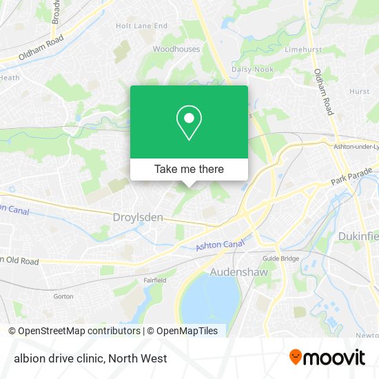 albion drive clinic map
