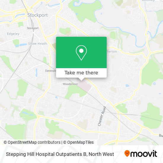 Stepping Hill Hospital Outpatients B map