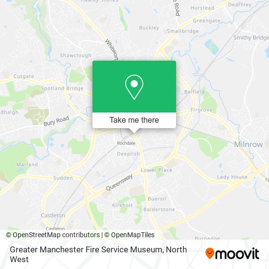 Greater Manchester Fire Service Museum map