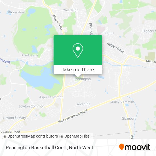 Pennington Basketball Court map