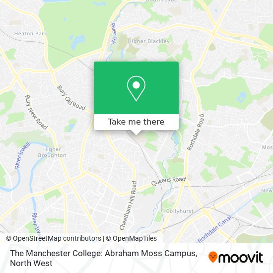 The Manchester College: Abraham Moss Campus map