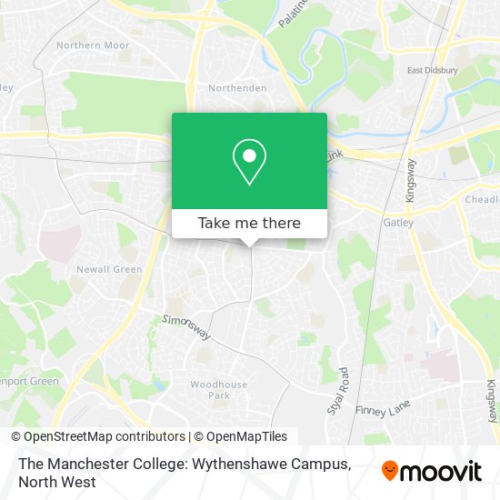 The Manchester College: Wythenshawe Campus map