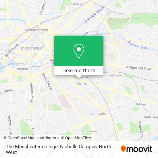 The Manchester college: Nicholls Campus map