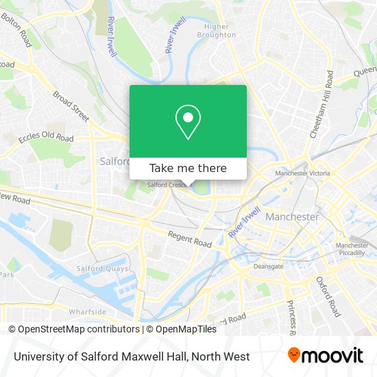 University of Salford Maxwell Hall map