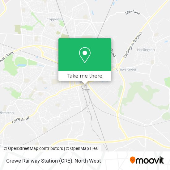 Crewe Railway Station (CRE) map