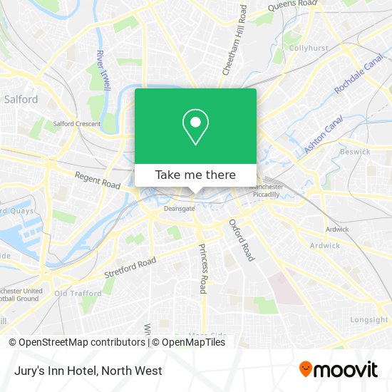 Jury's Inn Hotel map