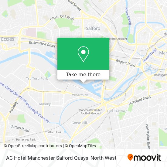 AC Hotel Manchester Salford Quays map