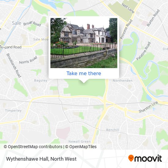 Wythenshawe Hall map