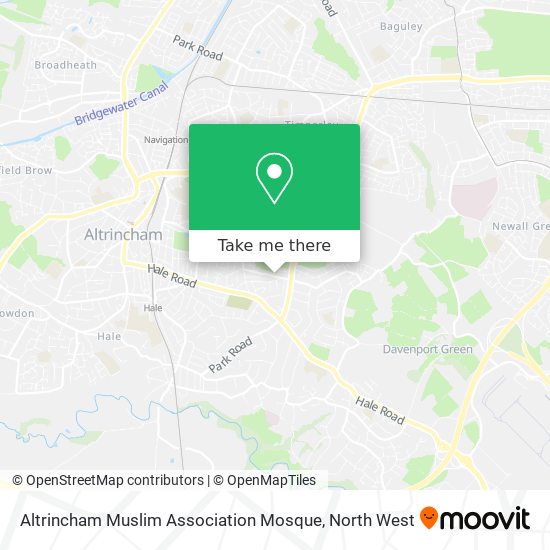 Altrincham Muslim Association Mosque map