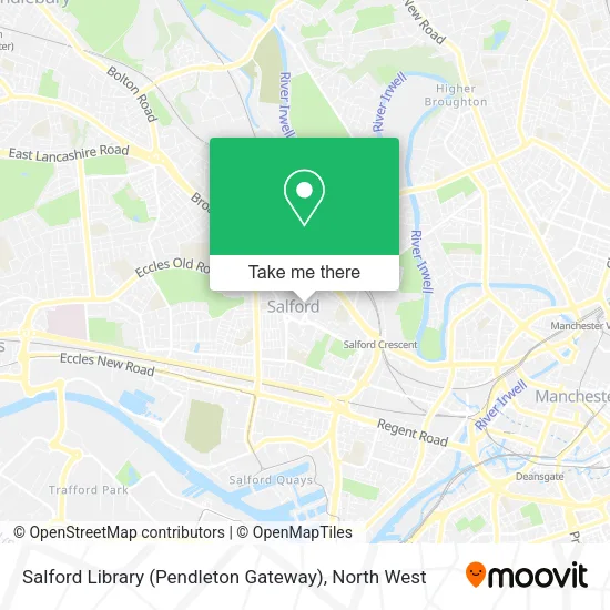 Salford Library (Pendleton Gateway) map