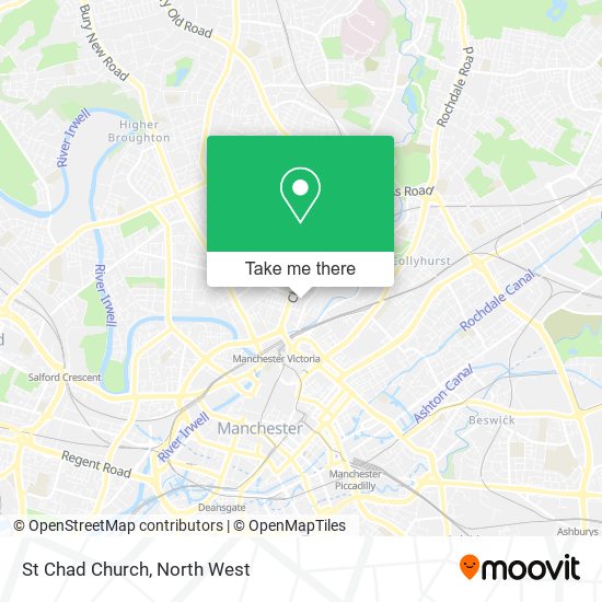 St Chad Church map