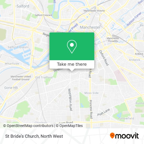 St Bride's Church map