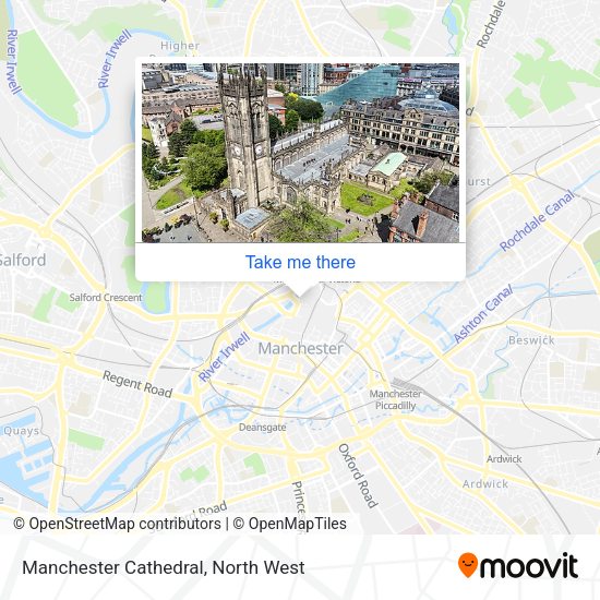 Manchester Cathedral map
