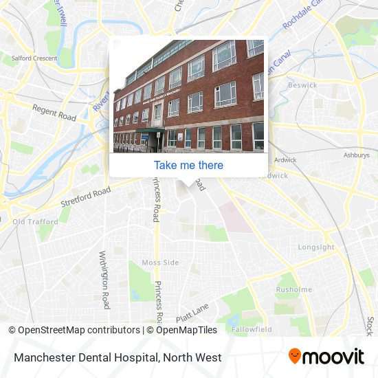 Manchester Dental Hospital map